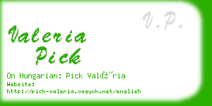 valeria pick business card